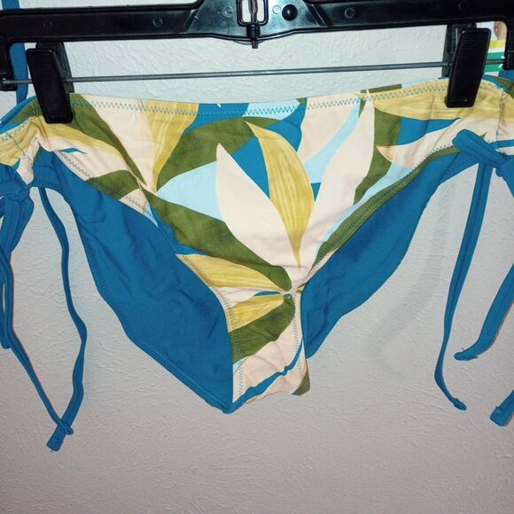 Hurley Women's Size XL UPF 50 Teal Reversible 2 Piece Bikini Swimsuit NWT - Picture 4 of 5